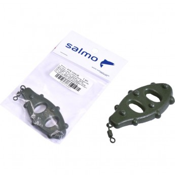 Груз SALMO с вертлюгой Turtle Swivel green 100г