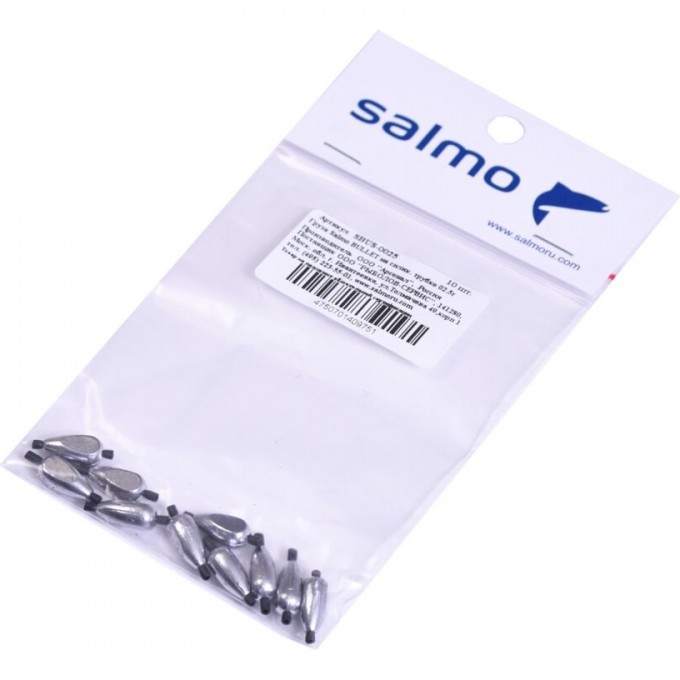 Груза SALMO Bullet на силиконовой трубке 02.5г 10шт SBUS-0025