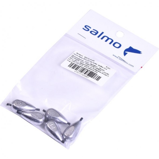 Груза SALMO Bullet на силиконовой трубке 14.0 5Шт SBUS-0140