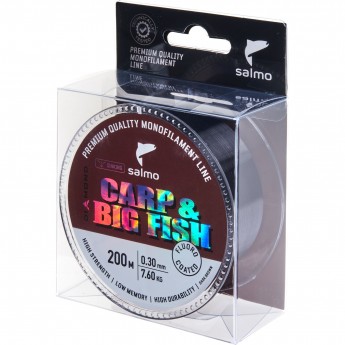 Леска монофильная SALMO DIAMOND CARP & BIG FISH FLUORO COATED Dark Brown 200/030