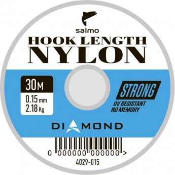 Леска монофильная SALMO DIAMOND HOOK LENGTH NYLON 030/015