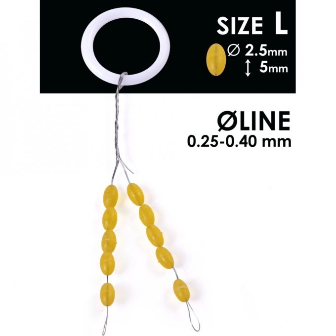 Стопоры резиновые SALMO RUBBER BARREL STOPS р.003L 10шт. S900-003L