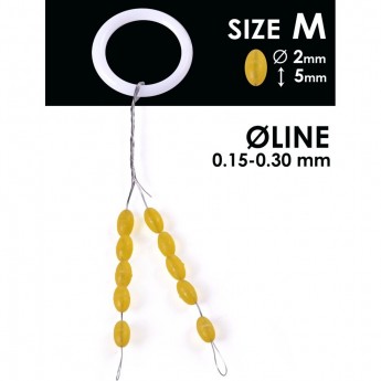 Стопоры резиновые SALMO RUBBER BARREL STOPS р.004XL 10шт.