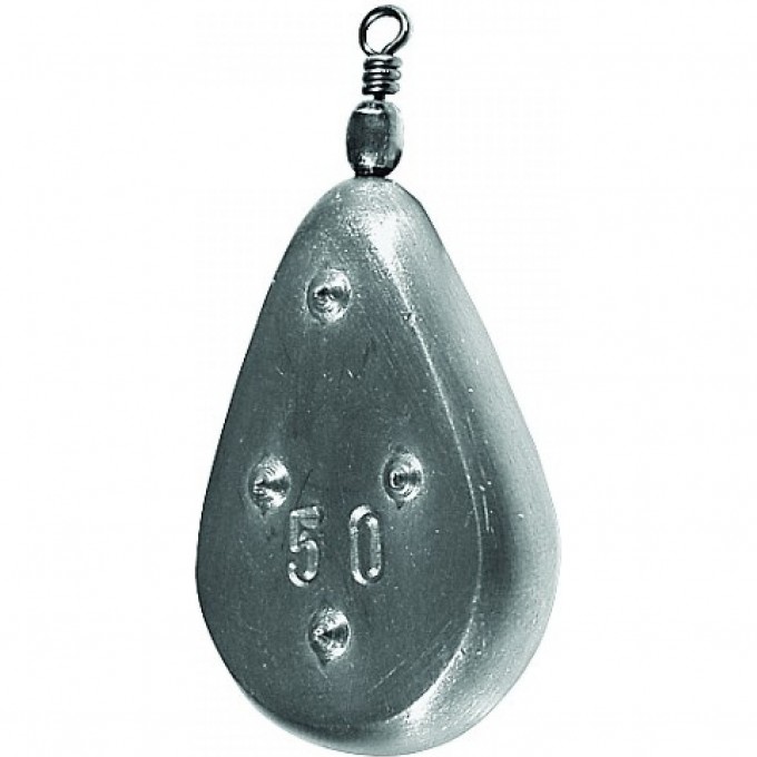 Грузило свинцовое SALMO плоское с вертлюгой 0.80г P5516-080