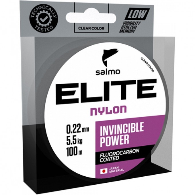 Леска монофильная SALMO Elite Fluoro Coated Nylon 100/025 4118-025
